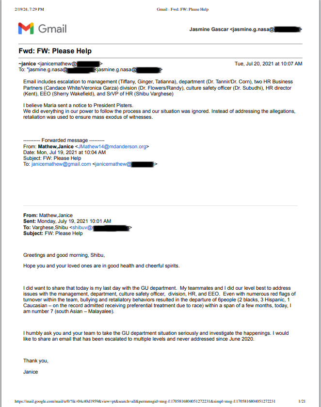 A close-up of a letter