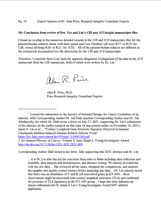 A document with a signature