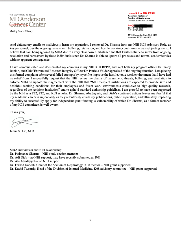 A close-up of a letter