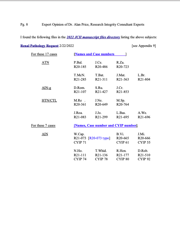 A document with text and numbers