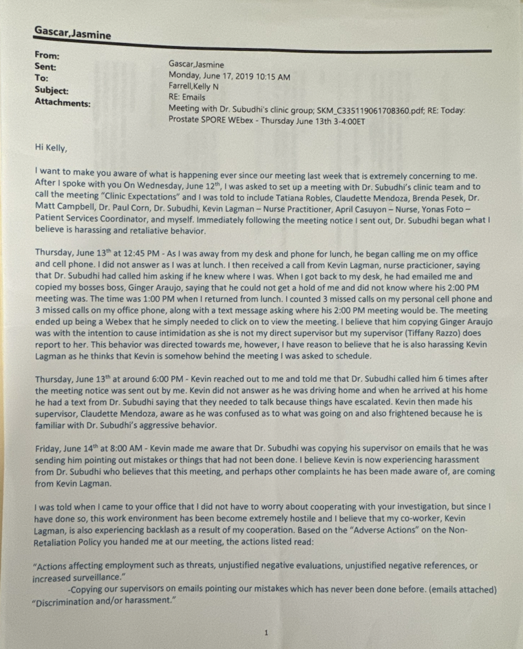 A letter with text on it