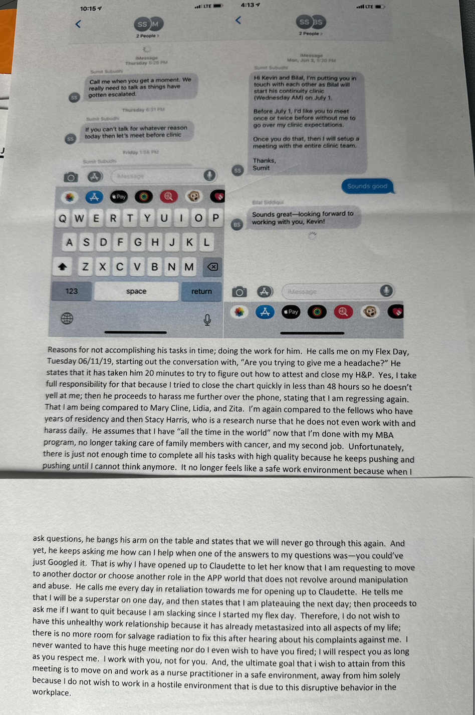 A paper with text on it